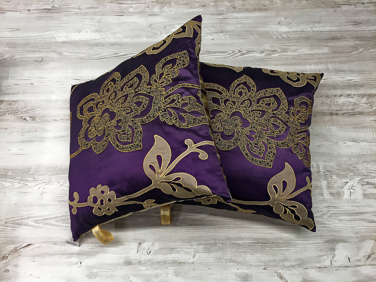 Роскошная коллекция подушек "Flori Embroidery" Набор из 3 подушек