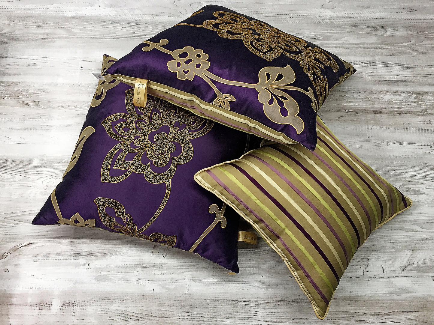 Роскошная коллекция подушек "Flori Embroidery" Набор из 3 подушек