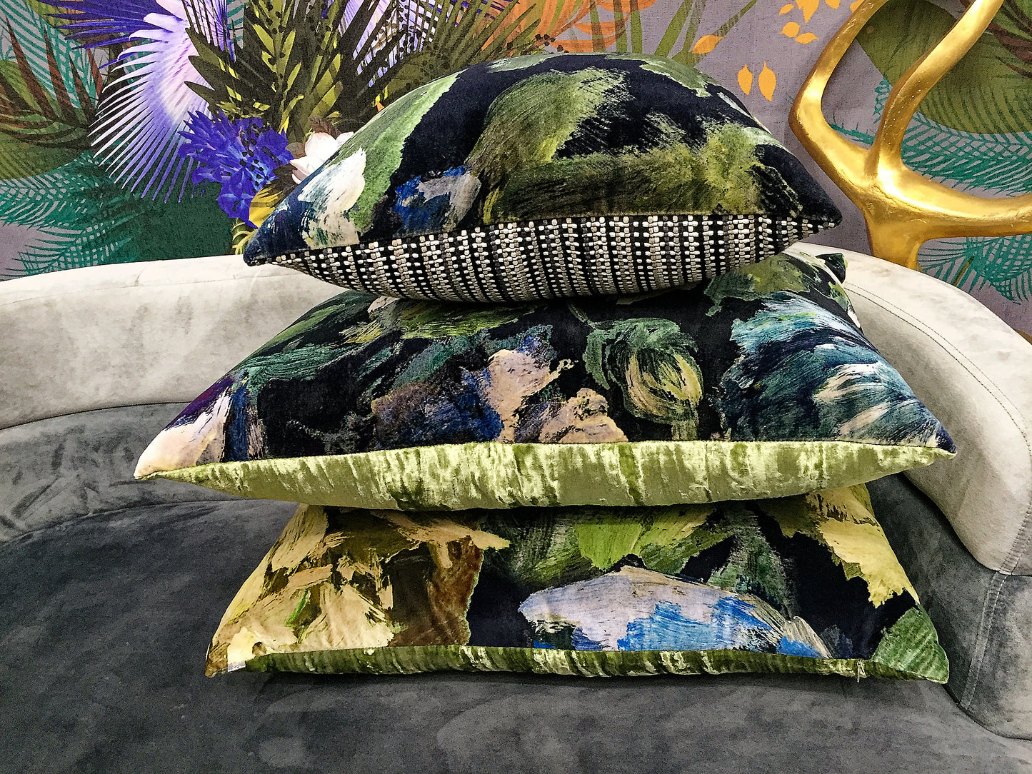Luxury cushions collection "Designer Guild Palette" Set of 3 cushions