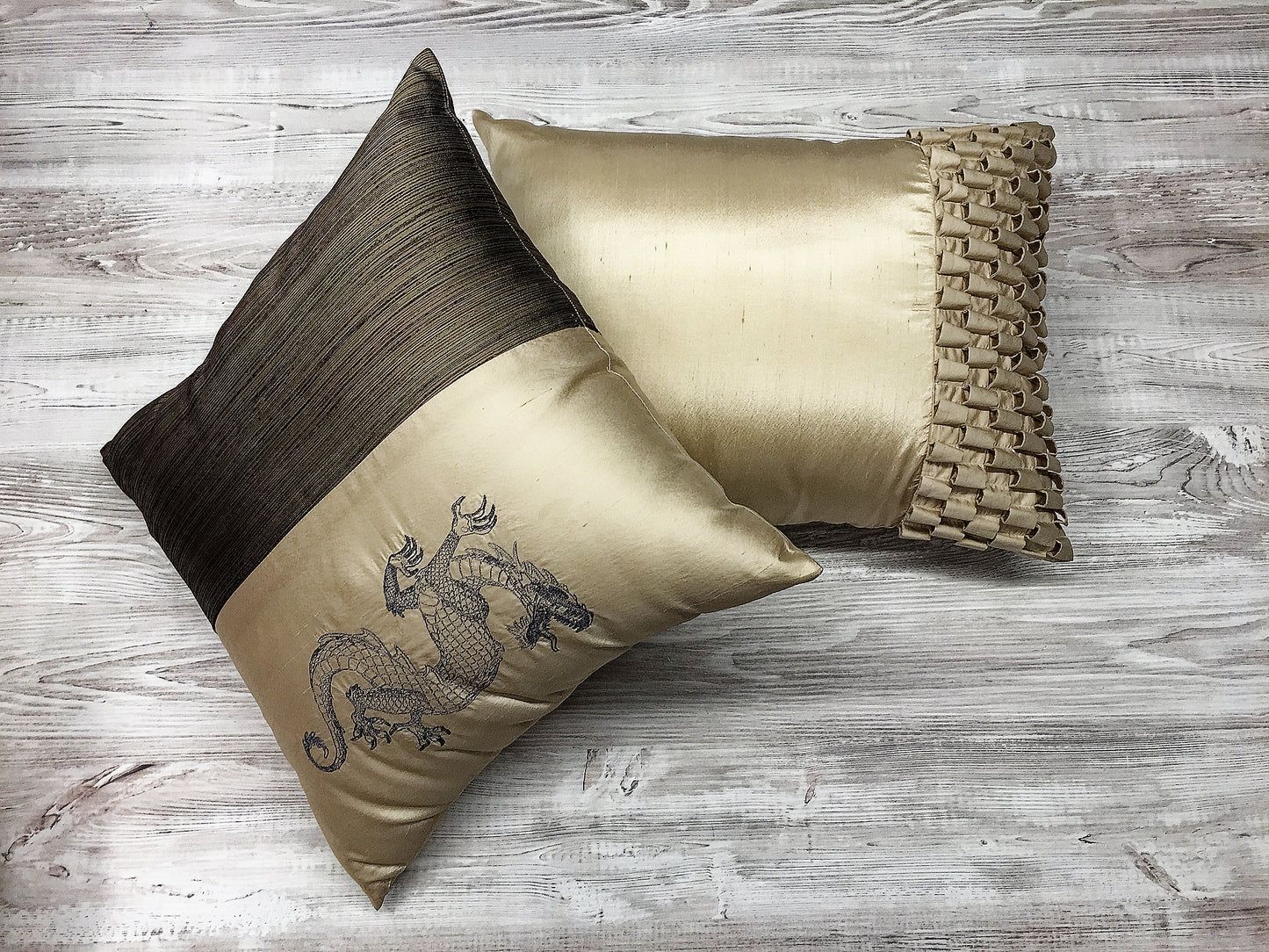 Luxury cushion collection "Dragon Year" Set of 2 cushions