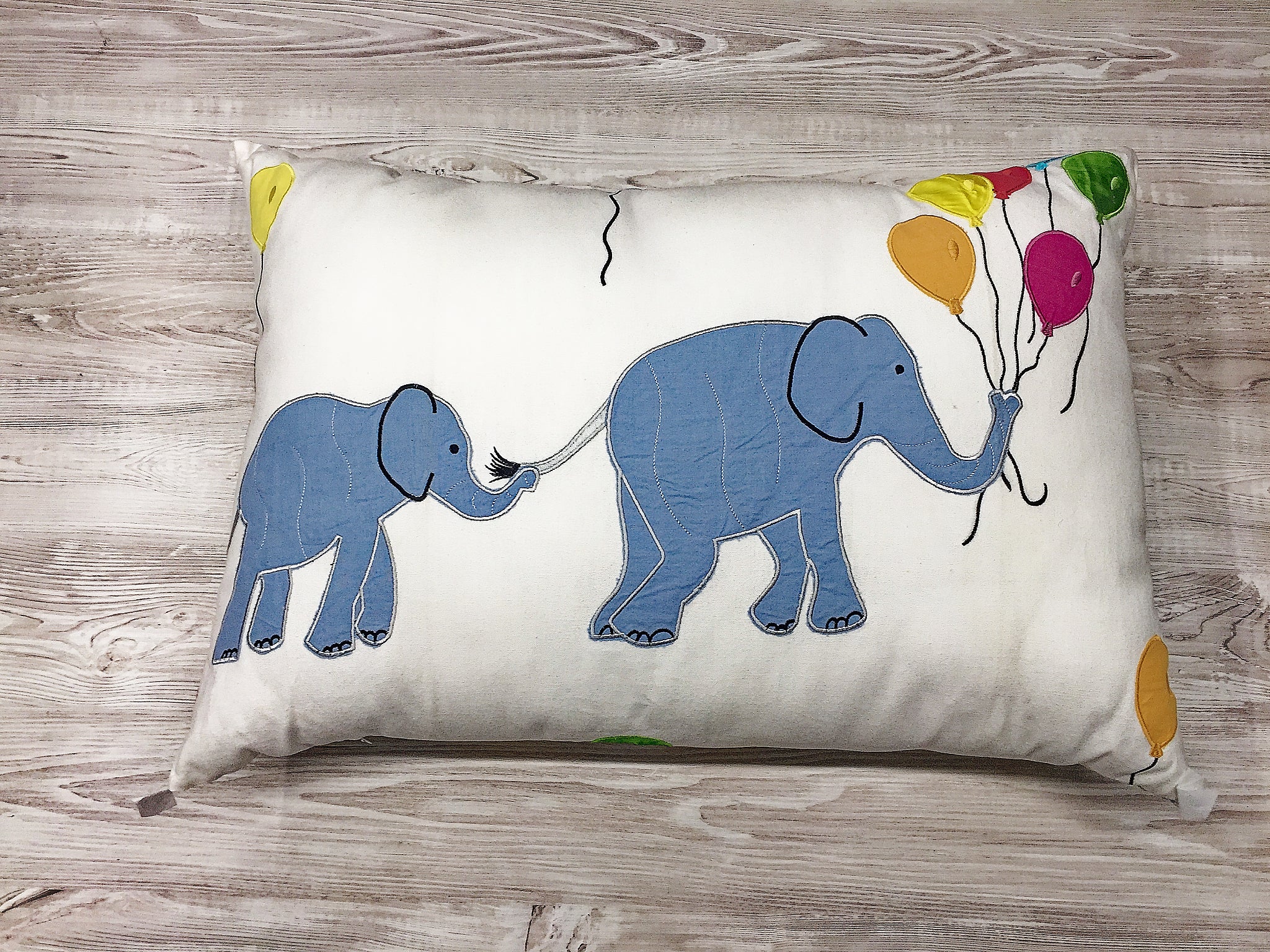 Elephants' family cushion