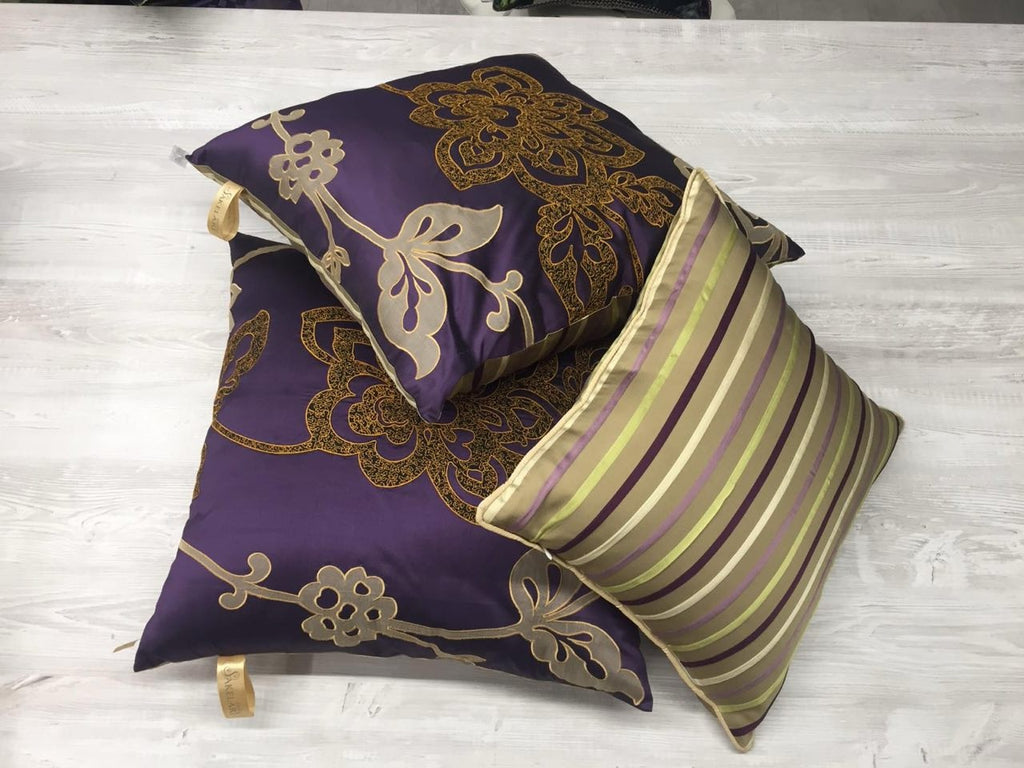 Colección Seda Violeta y a Rayas